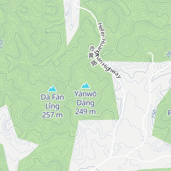 Map of Yànwō Dàng