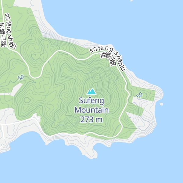 Map of Sufeng Mountain
