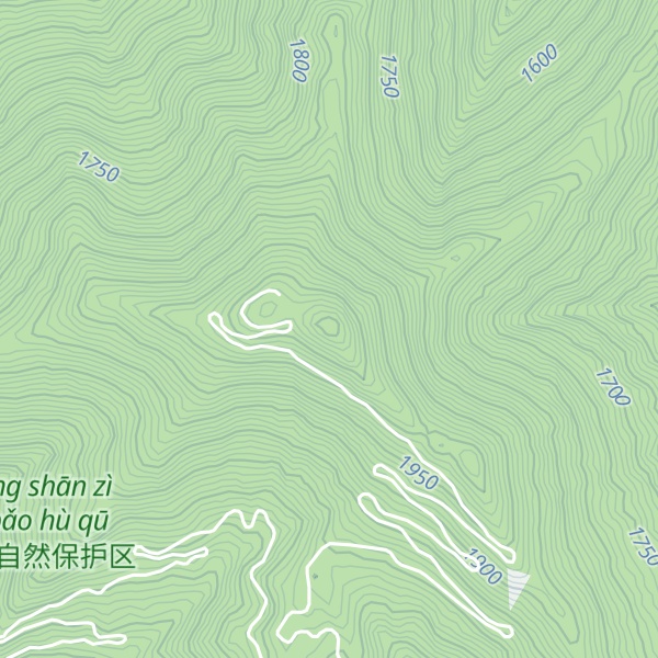 Map of Wuling Mountain