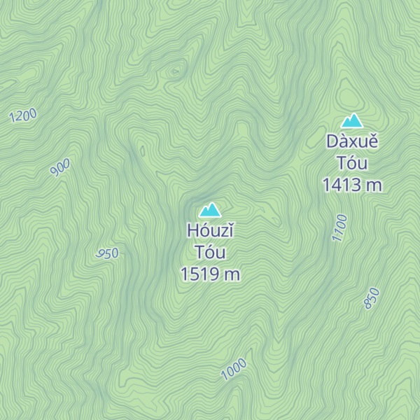 Map of Hóuzǐ Tóu