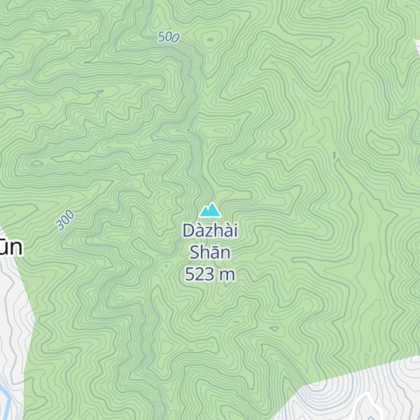 Map of Dàzhài Shān