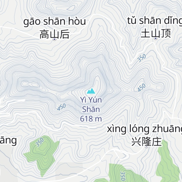 Map of Yì Yún Shān
