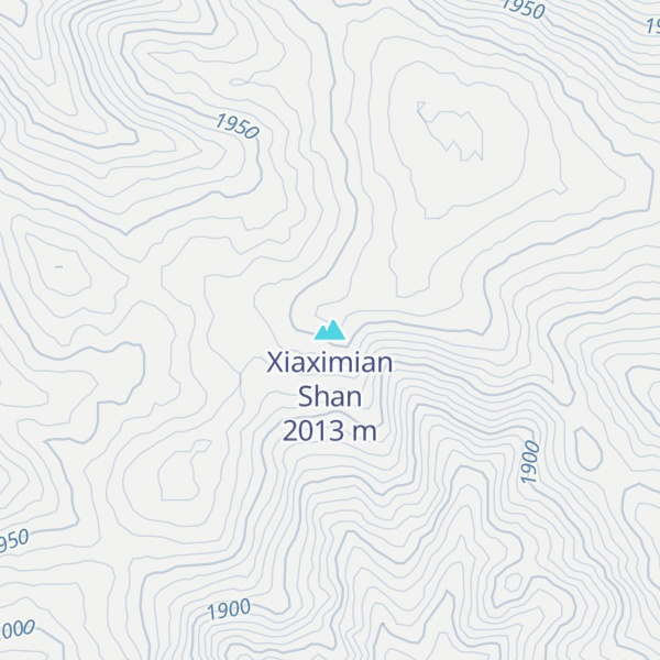 Map of Xiaximian Shan