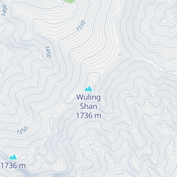Map of Wuling Shan