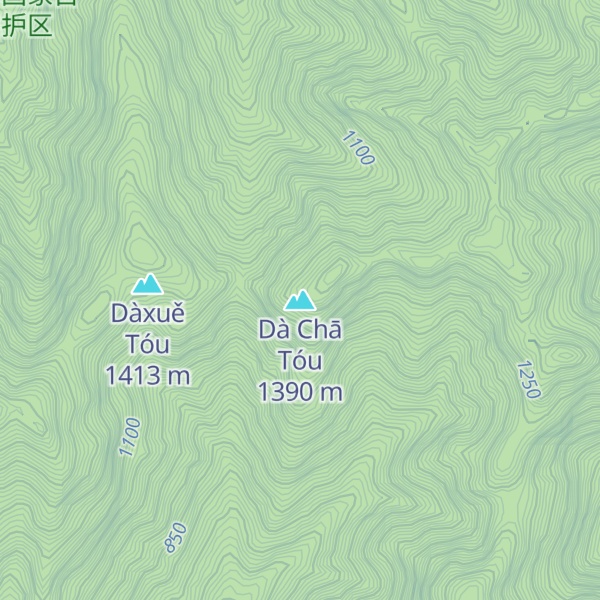 Map of Dà Chā Tóu
