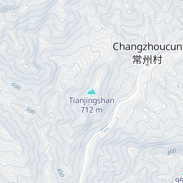 Map of Tianjingshan