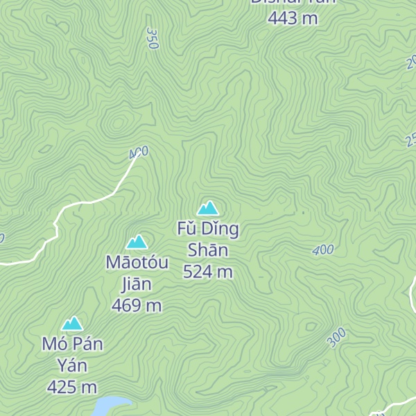 Map of Fǔ Dǐng Shān