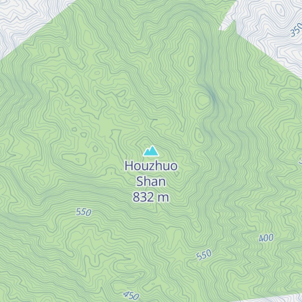 Map of Houzhuo Shan