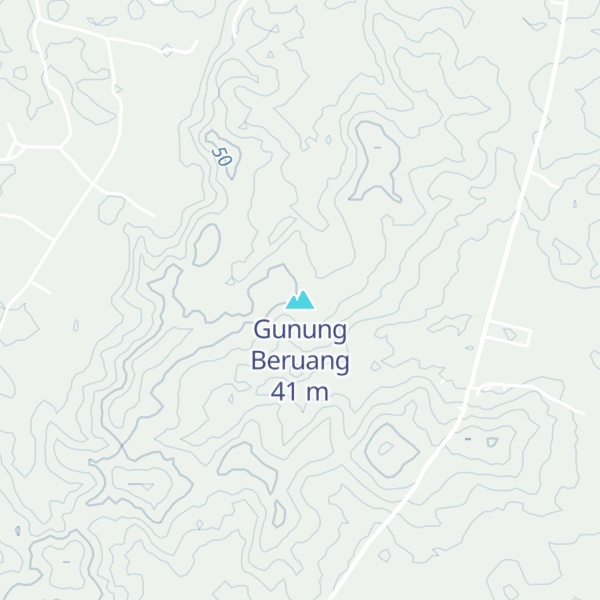 Map of Gunung Beruang