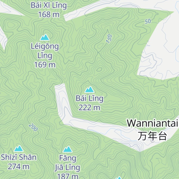Map of Bái Lǐng