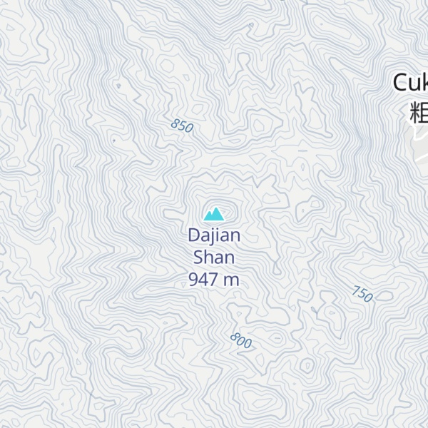 Map of Dajian Shan