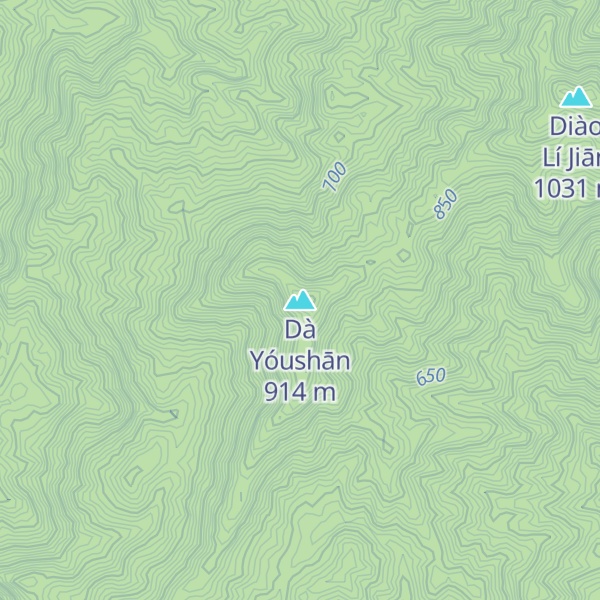 Map of Dà Yóushān