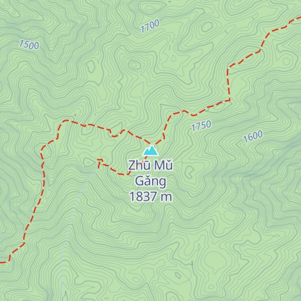 Map of Zhū Mǔ Gǎng