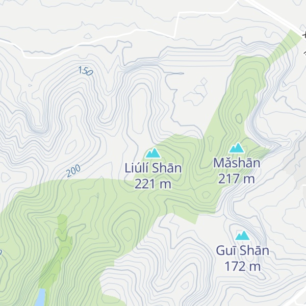Map of Liúlí Shān