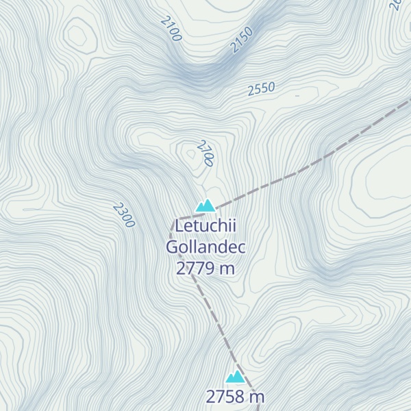 Map of Letuchii Gollandec