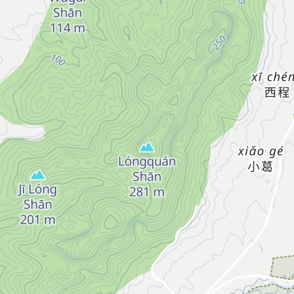 Map of Lóngquán Shān