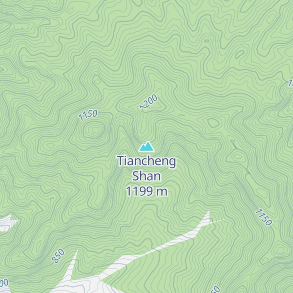 Map of Tiancheng Shan