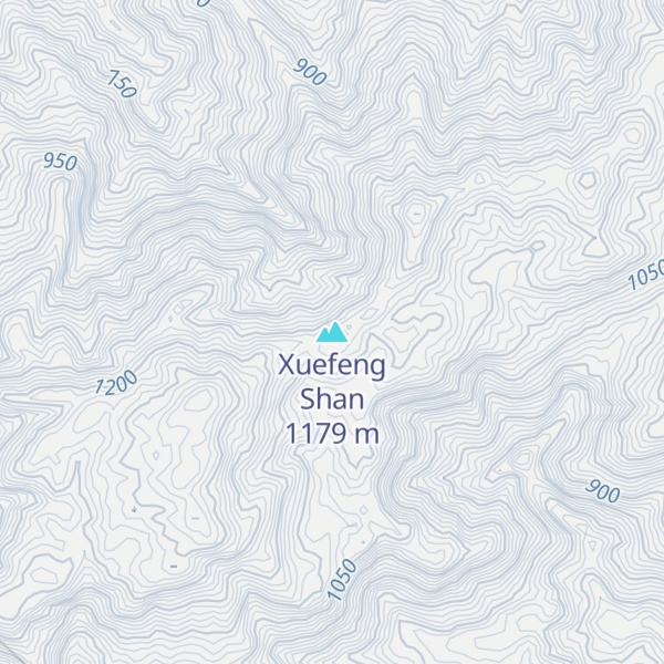 Map of Xuefeng Shan