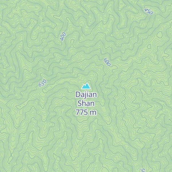 Map of Dajian Shan