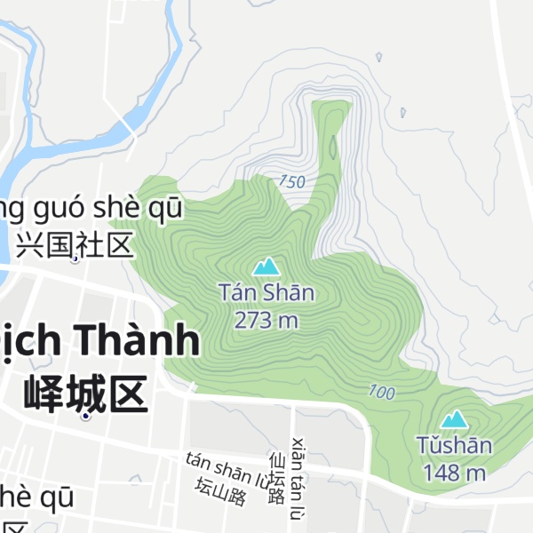 Map of Tán Shān