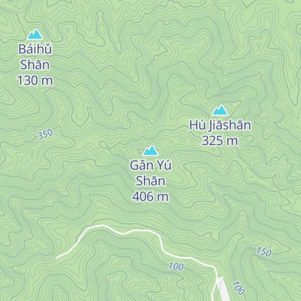 Map of Gǎn Yú Shān