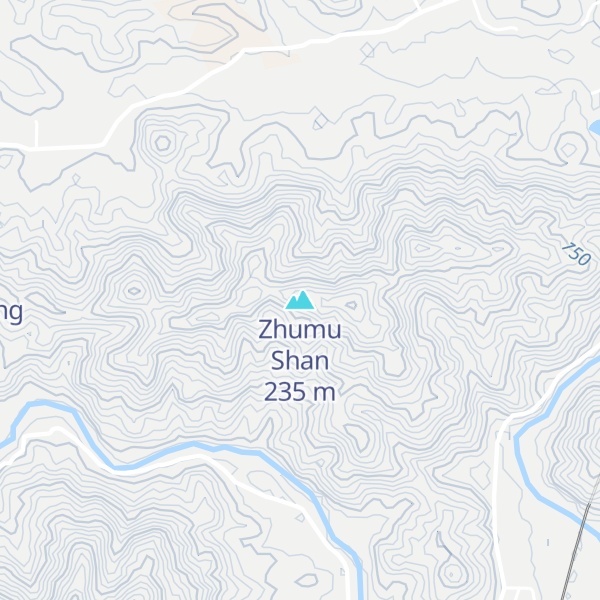 Map of Zhumu Shan