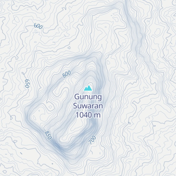 Map of Gunung Suwaran