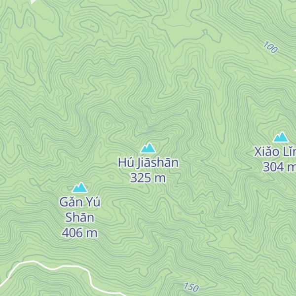 Map of Hú Jiāshān
