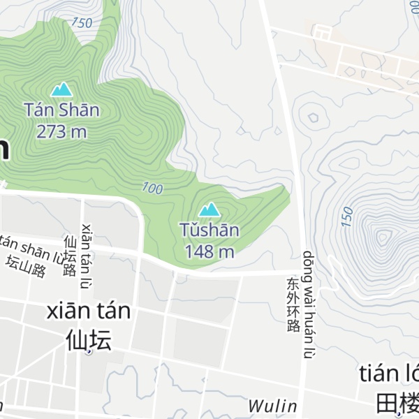 Map of Tǔshān