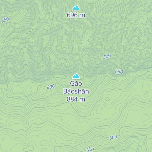 Map of Gāo Bǎoshān