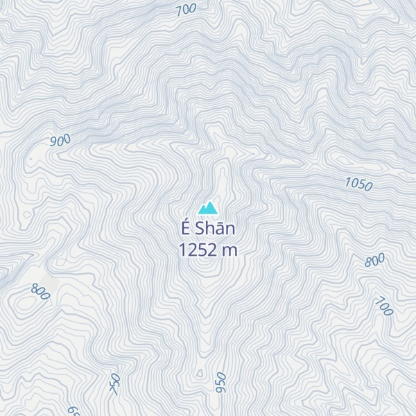 Map of É Shān