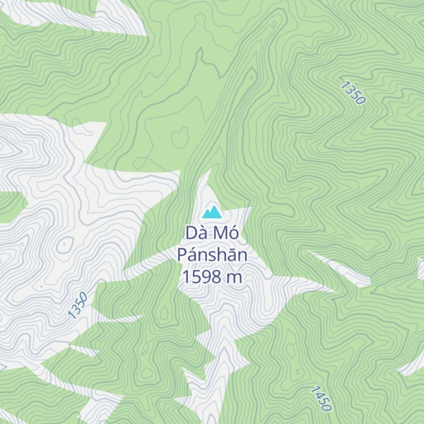Map of Dà Mó Pánshān
