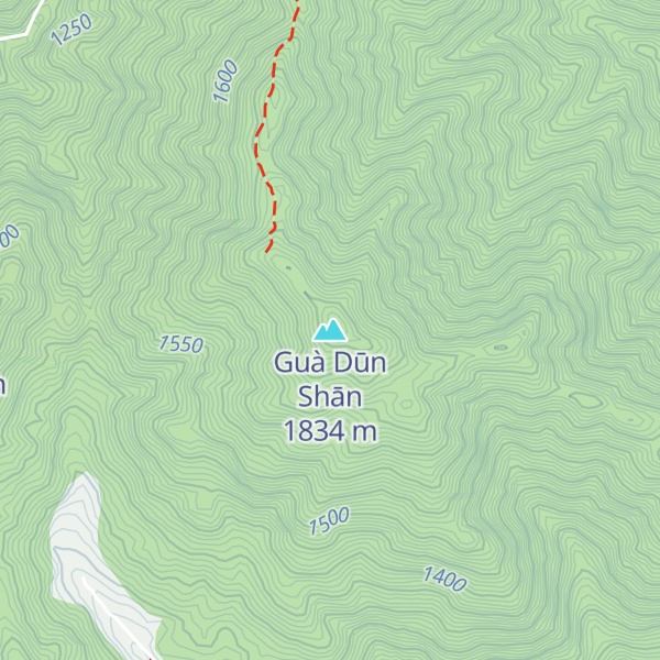 Map of Guà Dūn Shān