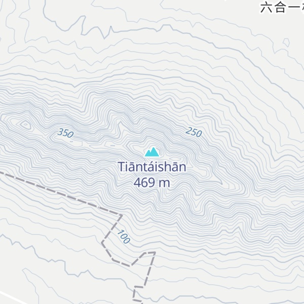 Map of Tiāntáishān