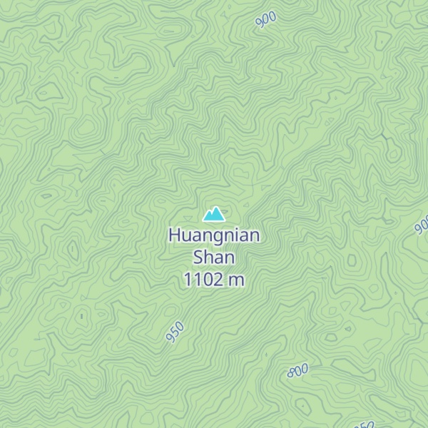 Map of Huangnian Shan