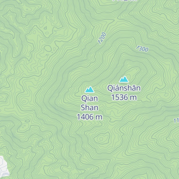 Map of Qian Shan