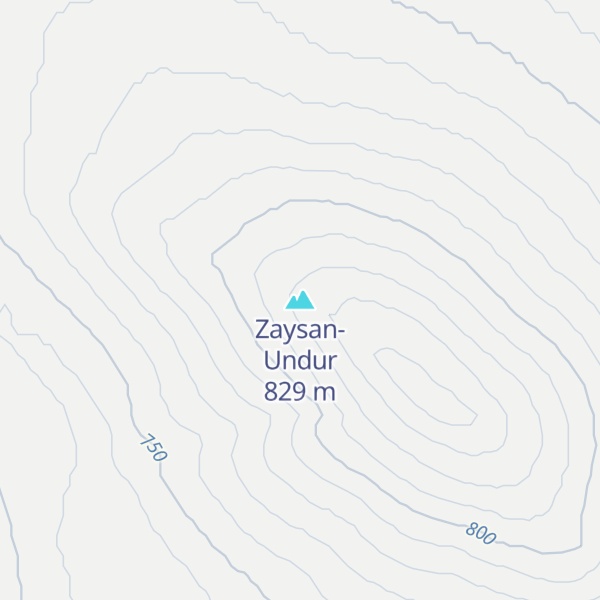 Map of Zaysan-Undur