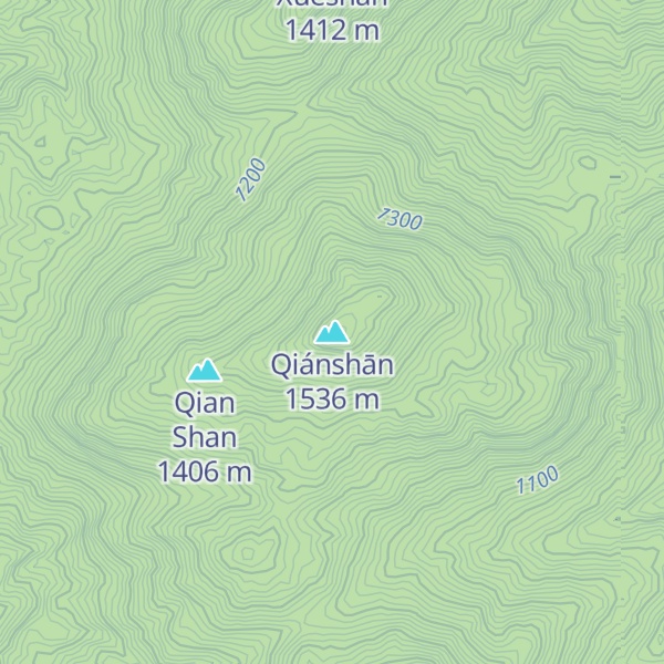 Map of Qiánshān
