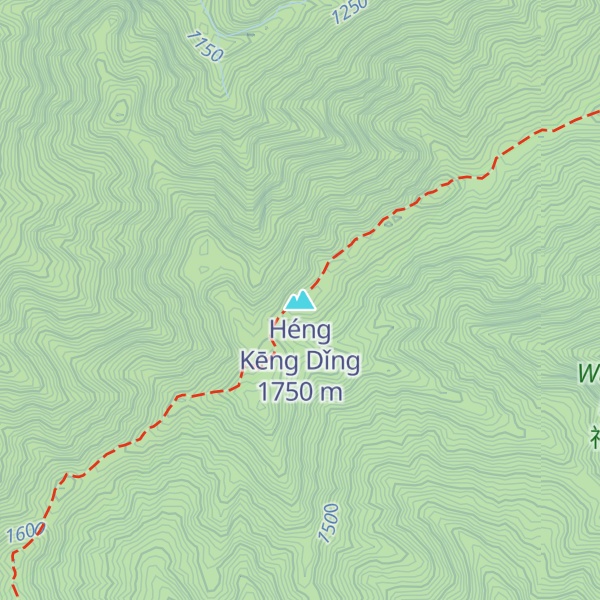 Map of Héng Kēng Dǐng