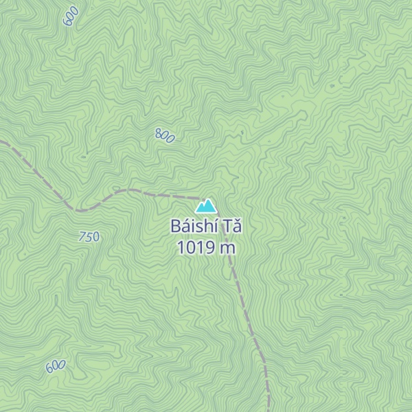 Map of Báishí Tǎ
