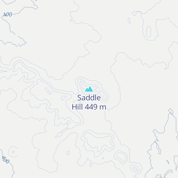 Map of Saddle Hill