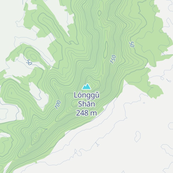 Map of Lónggǔ Shān