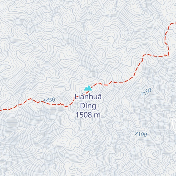 Map of Liánhuā Dǐng