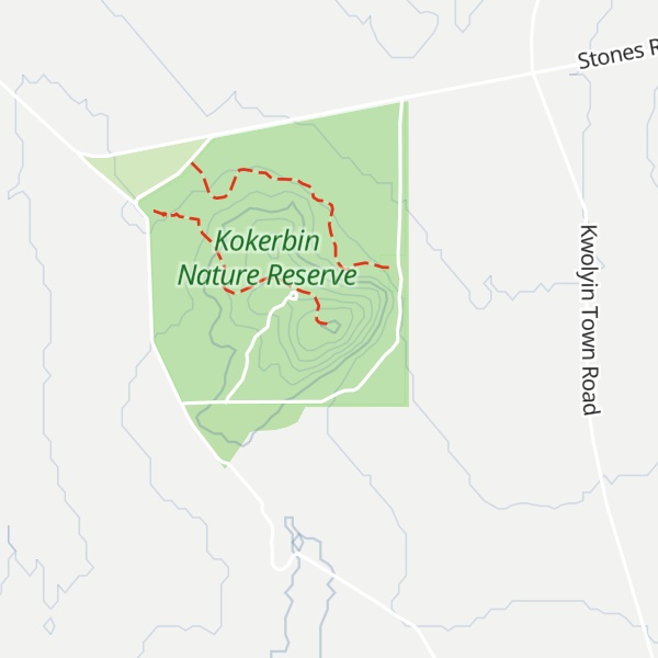 Map of Kokerbin Rock