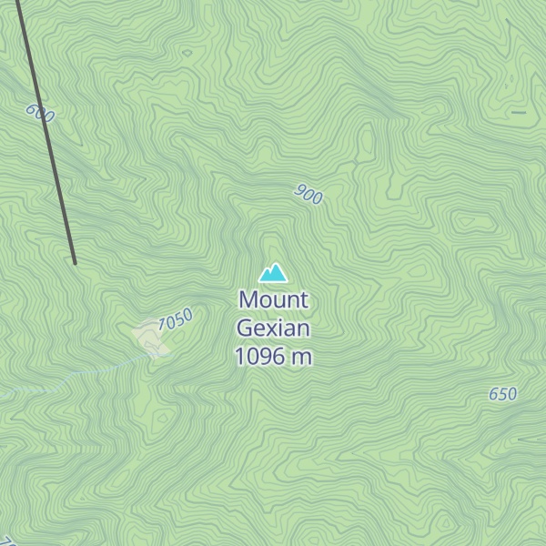 Map of Mount Gexian