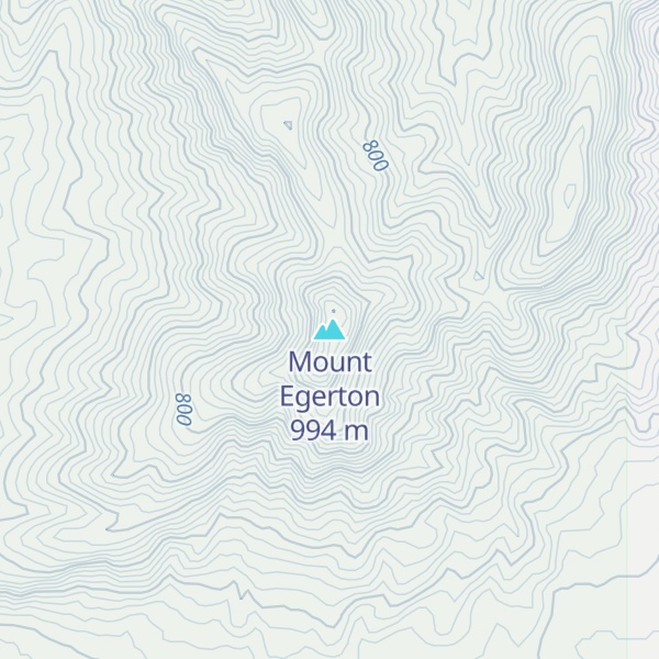 Map of Mount Egerton