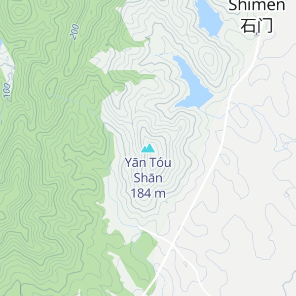 Map of Yān Tóu Shān