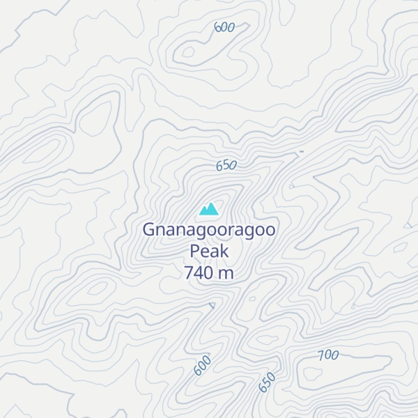 Map of Gnanagooragoo Peak