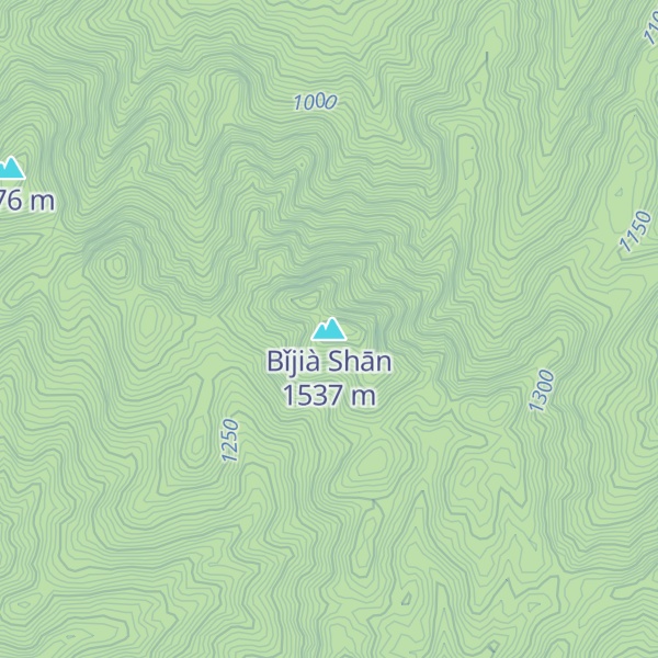 Map of Bǐjià Shān
