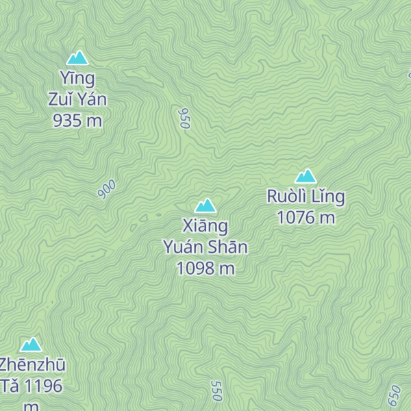 Map of Xiāng Yuán Shān
